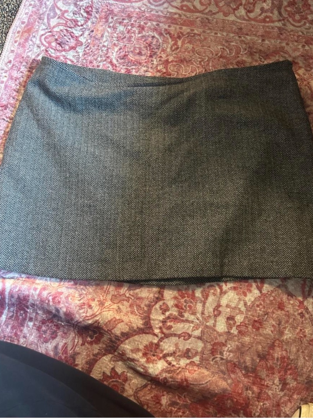 Old Navy Herringbone Mini Skirt - Gray